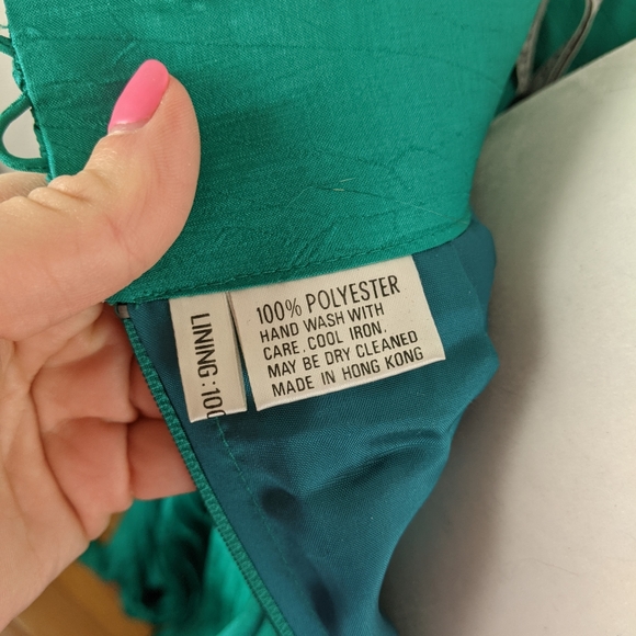 Vintage 80s Parigi Jewel Green Matching Skirt Set - Picture 12 of 12